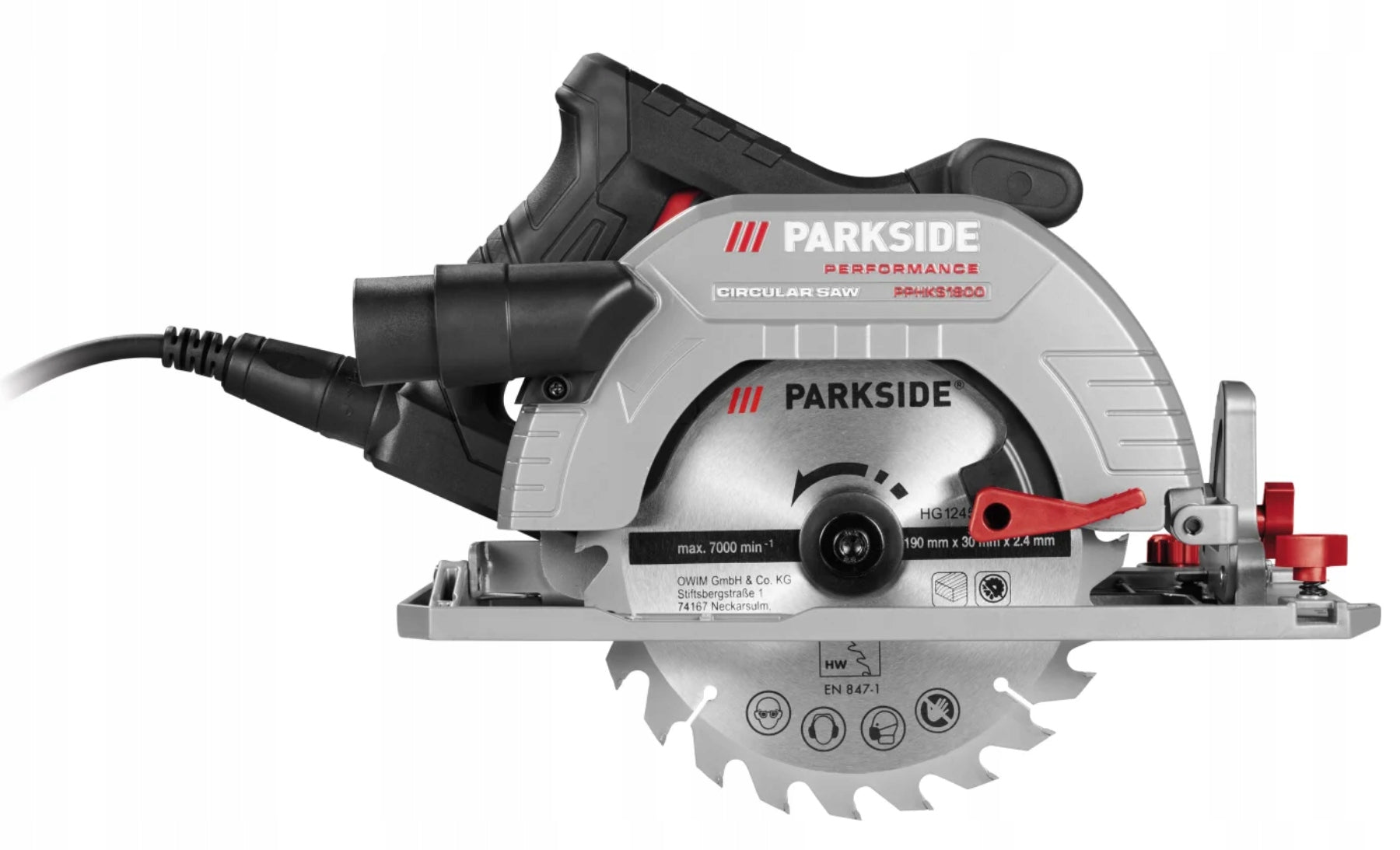 PARKSIDE PERFORMANCE PPHKS 1800 A2 - circular saw - net Packaging status original