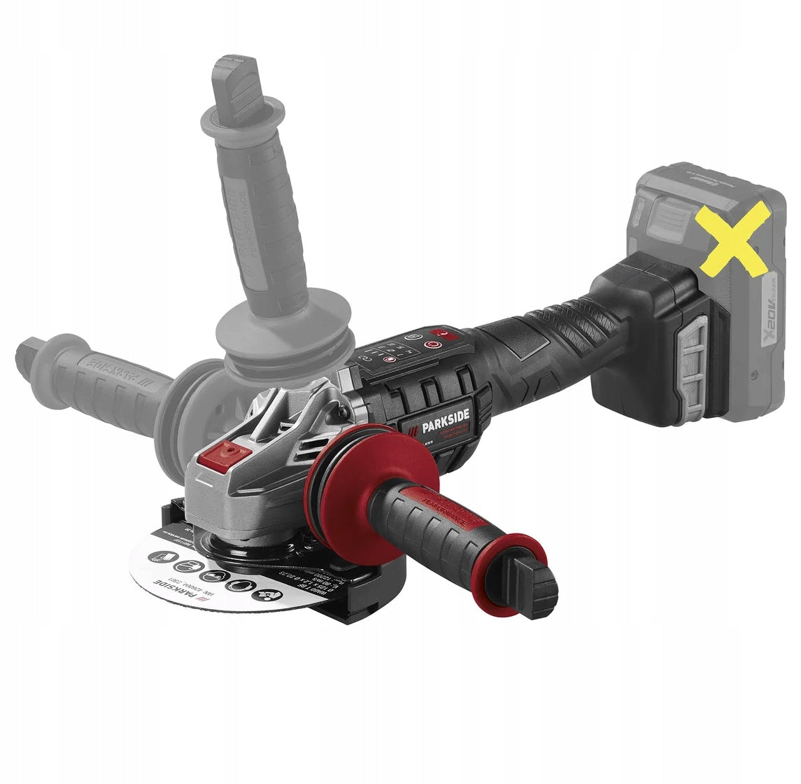 PARKSIDE PERFORMANCE angle grinder PWSAP 20V battery 4ah NEWEST Packaging status original