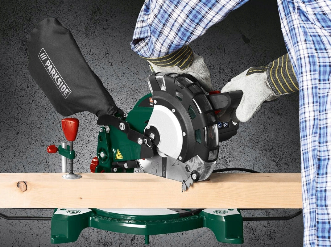 PARKSIDE SLASH PKS1500A2 WITH LASER PROD.SCHEPPACH 1500W 210MM Packaging status original