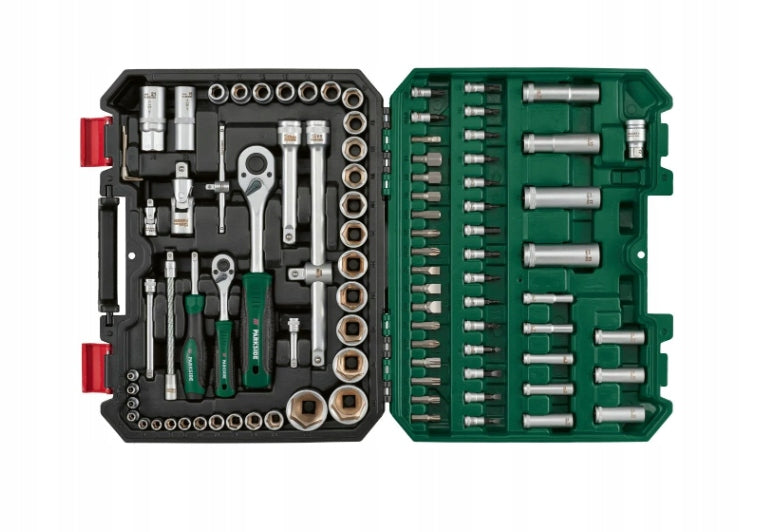 PARKSIDE Socket wrench set socket wrenches+RATTLE AND SUITCASE 94el Manufacturer code 100396300