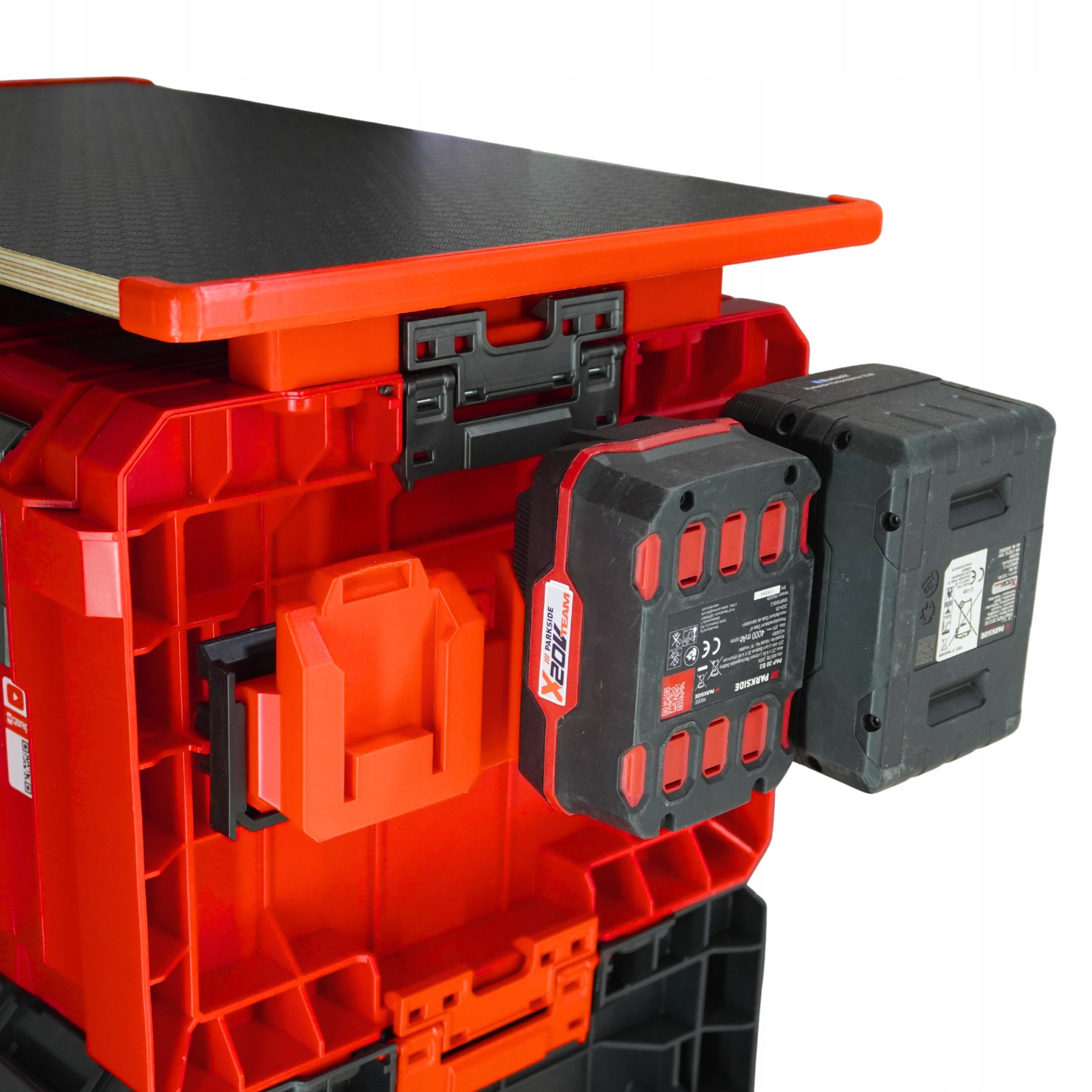 PARKSIDE X20V 20V Team Battery Holder for Qbrick Battery Box Brand Byellow