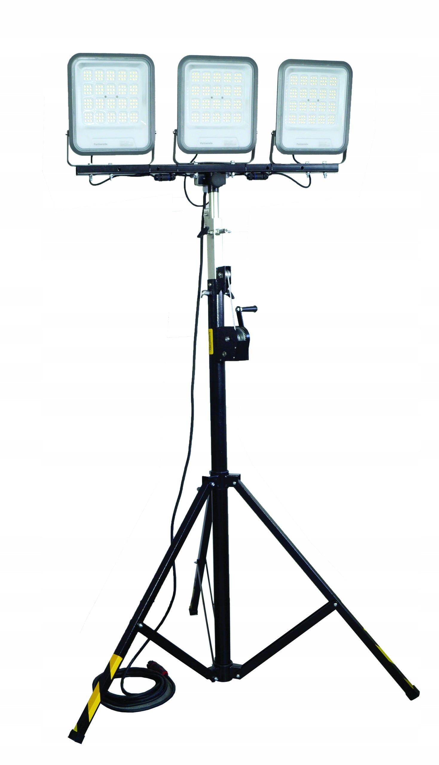PARTNERSITE mast LED lighting stand LM3X200MRF 4m 600W 54000Lm IP54