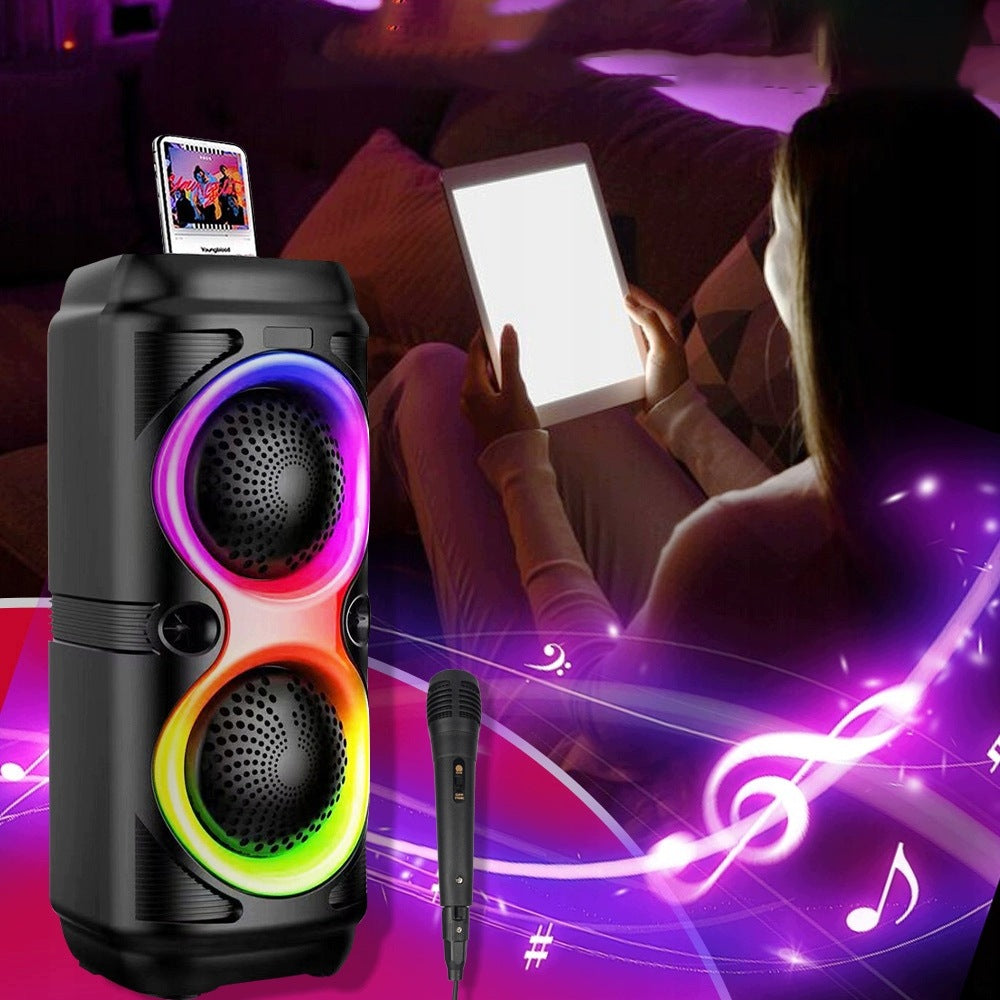 PARTY BLUETOOTH SPEAKERS 5.0STEREO HIFI RGB KARAOKE MICROPHONE PHONE HOLDER Brand no brand