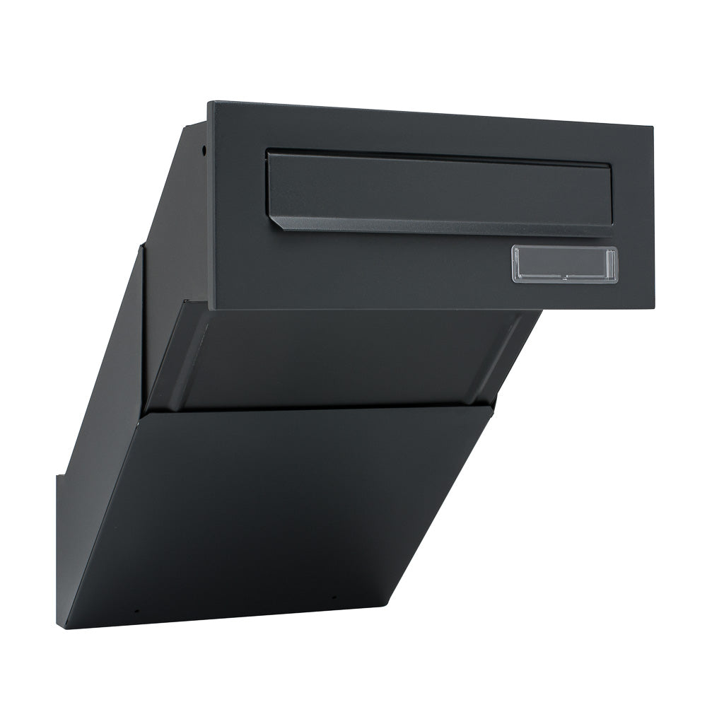 PASS-THROUGH LETTER BOX FOR BUILDING 26-42 cm ADJUSTABLE ANTHRACITE MATTE Color gray