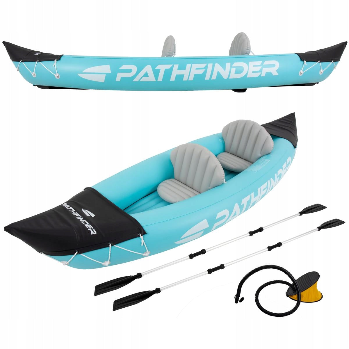 PATHFINDER 34184 pneumatic kayak for 2 persons, set