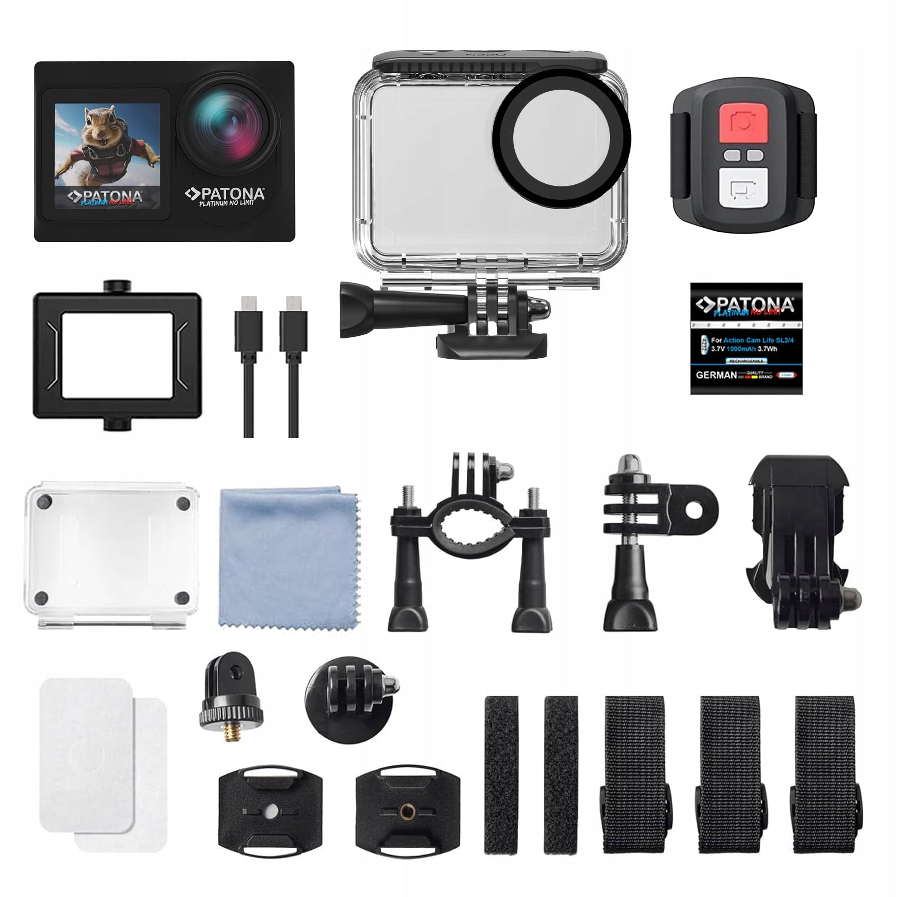 PATONA Action Cam Life SL4 4194 4K UHD Sports Camera