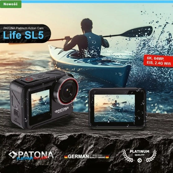 PATONA Platinum Action Cam Life SL5 6K sports camera with app support Packaging status original