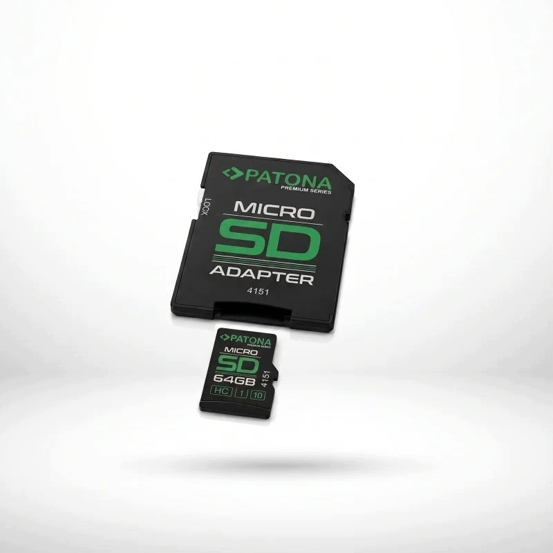 PATONA Premium Micro SD 64 GB Class 10 U1 Memory Card with SD Adapter
