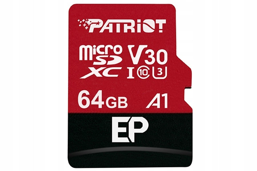 PATRIOT 64GB Micro SDXC Card, Class 10, UHS-I U3, A1, V30 Manufacturer Patriot