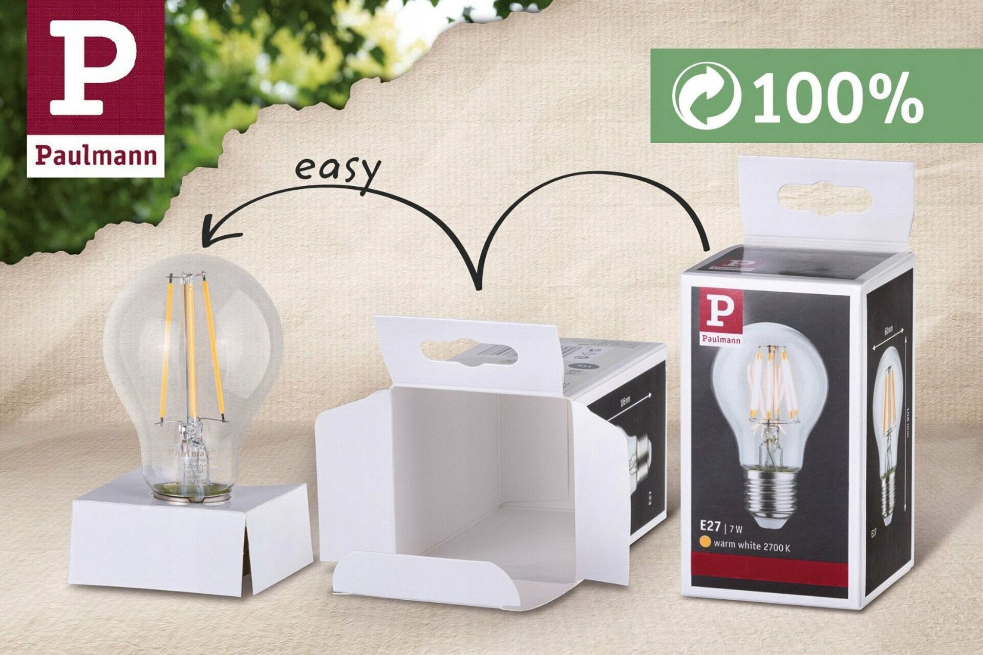 PAULMANN LED svíčka 5W E14 1800-3000K Dim to Warm, stmívatelná, retro desig Brand Paulmann