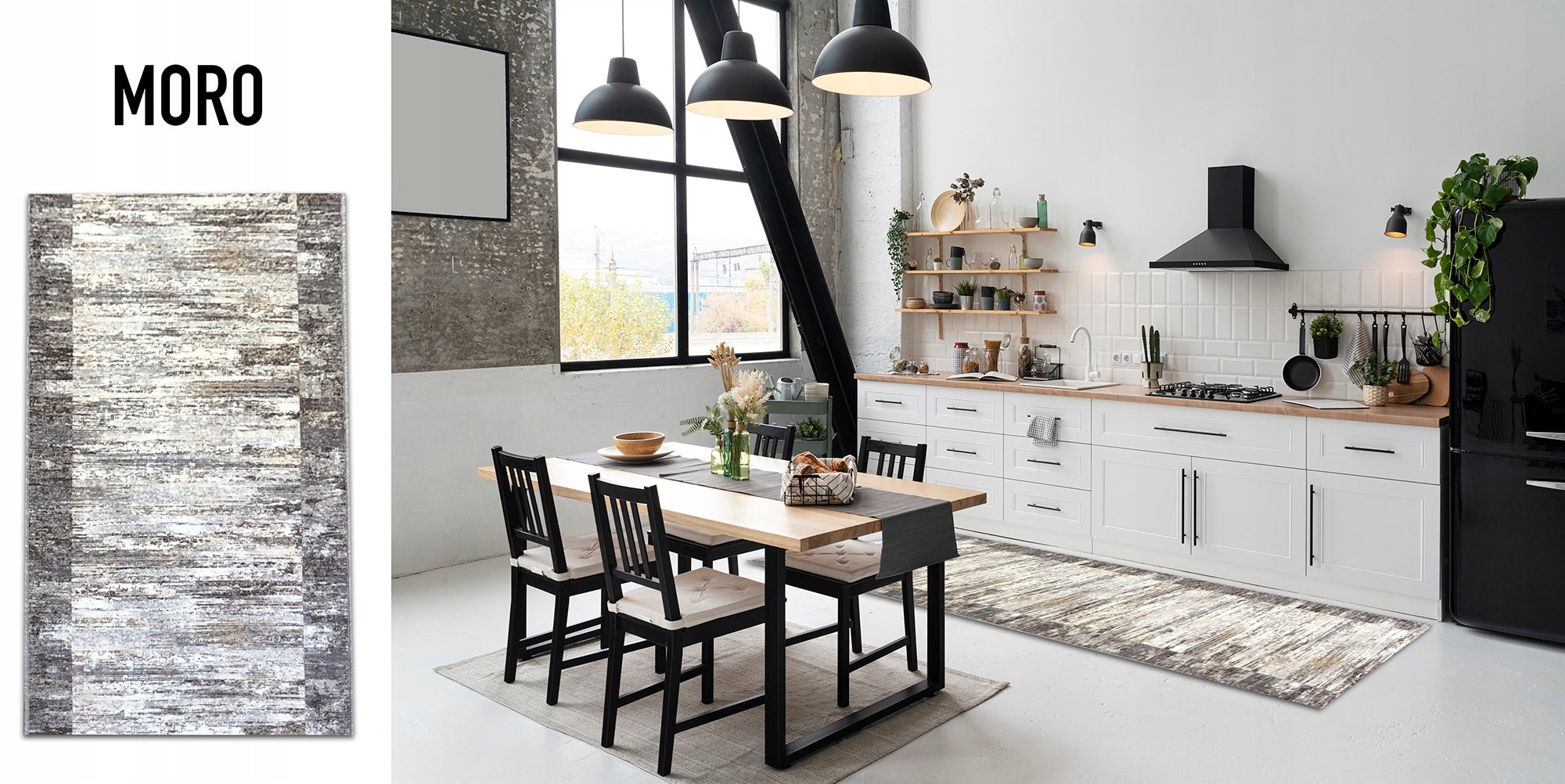 PAVEMENT FOR KITCHEN 60x150cm NON-SLIP RUG VARIOUS MODELS Manufacturer code DYWAN PODGUMOWANY DO KUCHNI