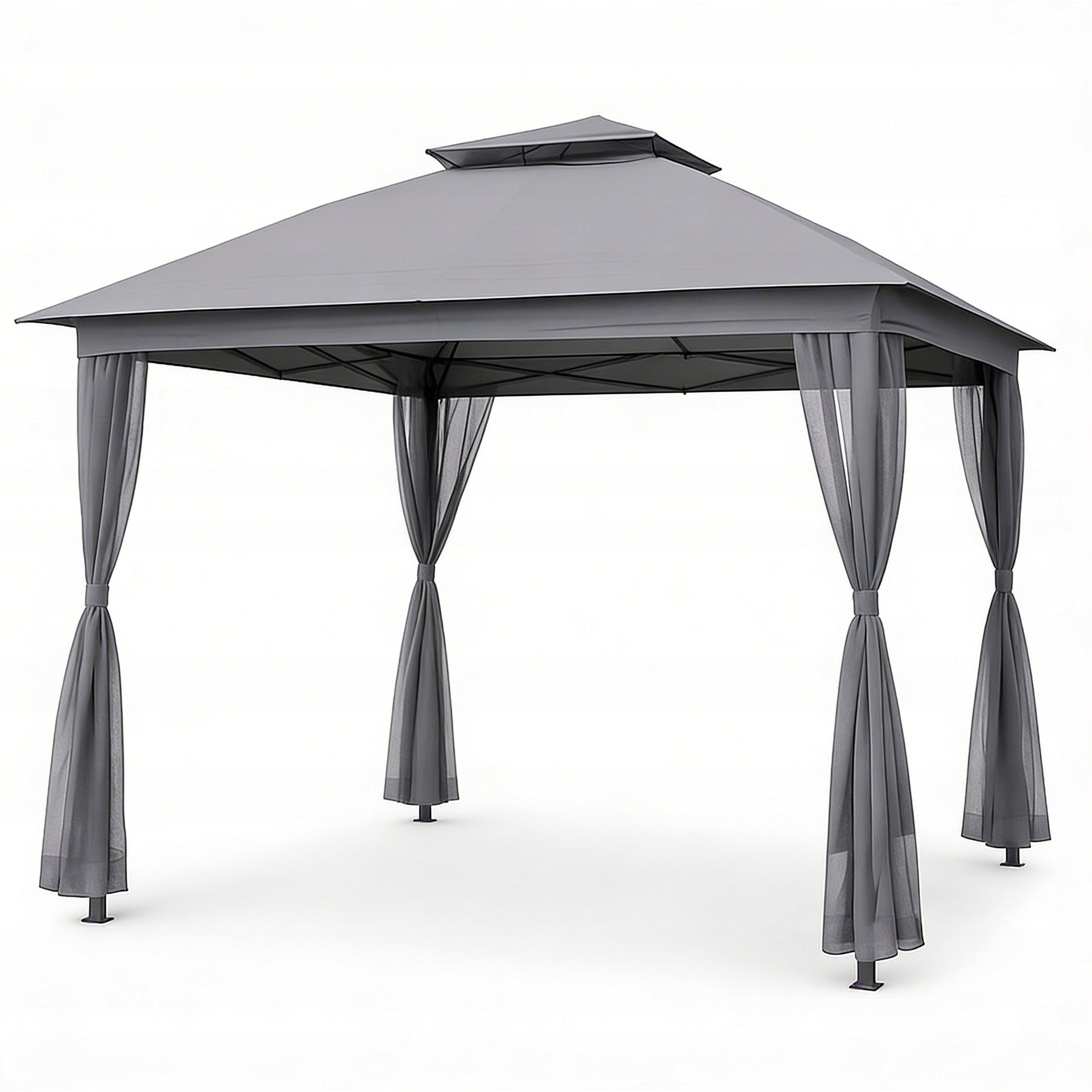 PAVILION CAMPING TENT GARDEN Folding MOSQUITO NET gazebo 3m x 3m