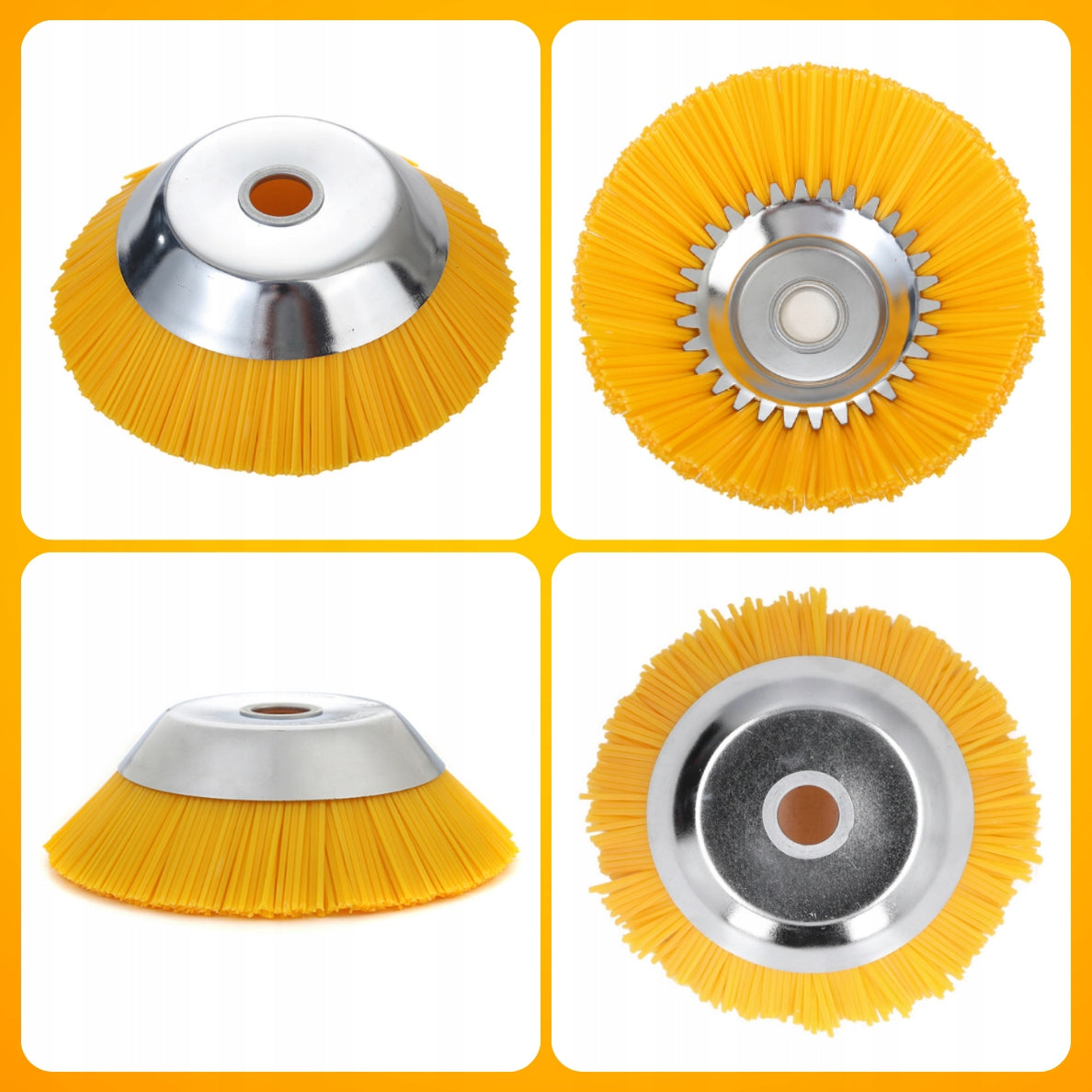 PAVING STONE CLEANING BRUSH NYLON BRUSH FOR SCYTHE WEEDS Brand MEMFLOW