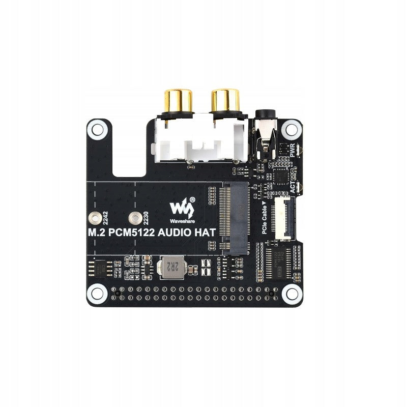 PCIe to M.2 NVMe HAT Module with PCM5122 Raspberry Pi 5 Sound Card Packaging status original