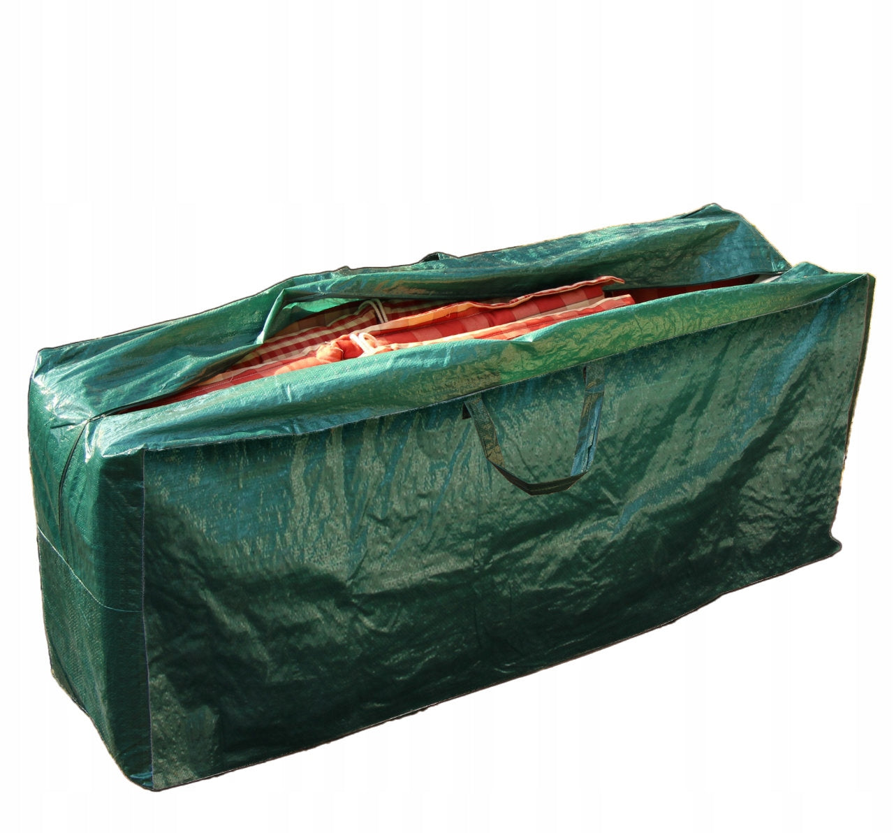 PE Outdoor Furniture Cushion Bag, 130 x 56 x 40 cm, Green Packaging status original