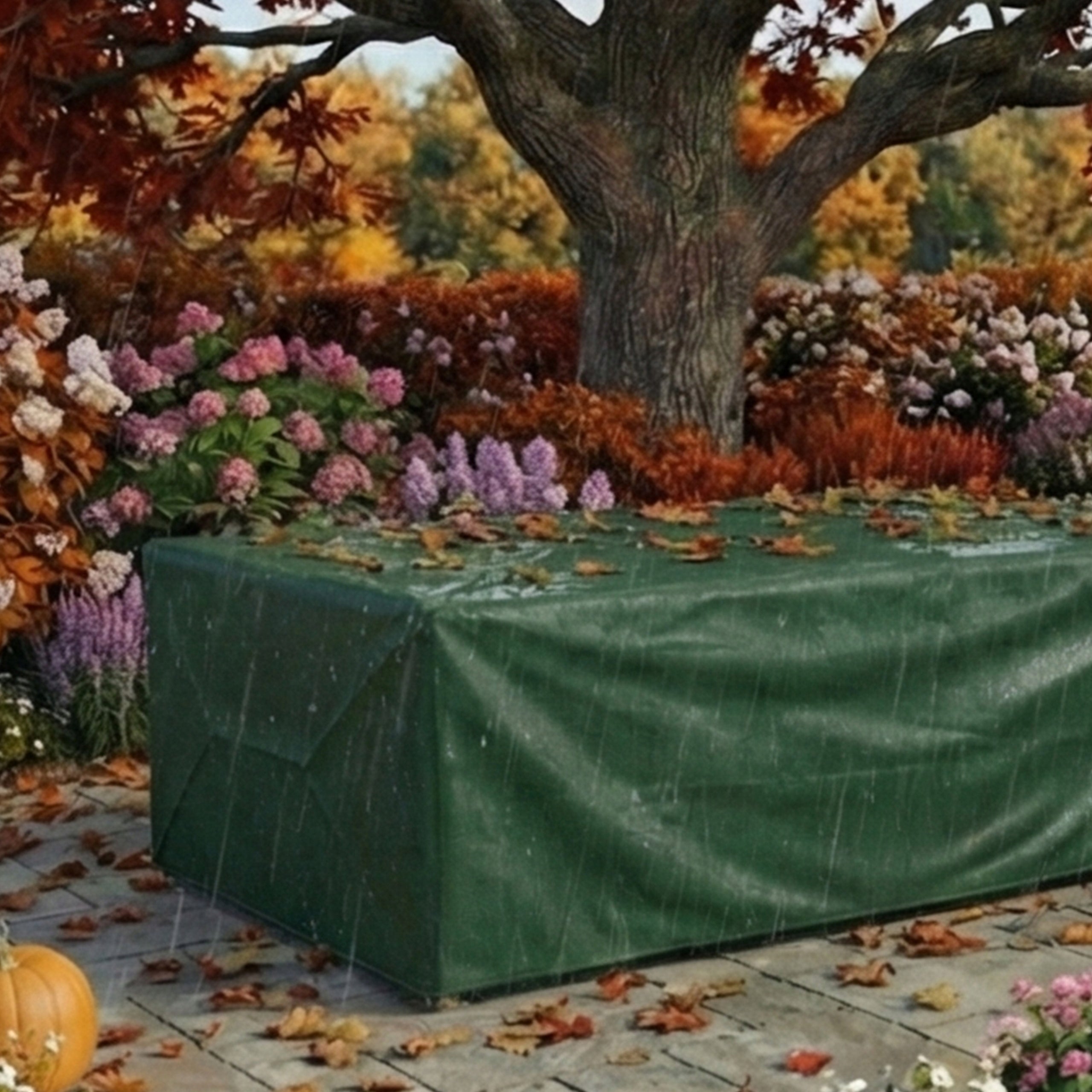 PE rectangular table cover – green | 165 x 115 x 80 cm Length 165 cm