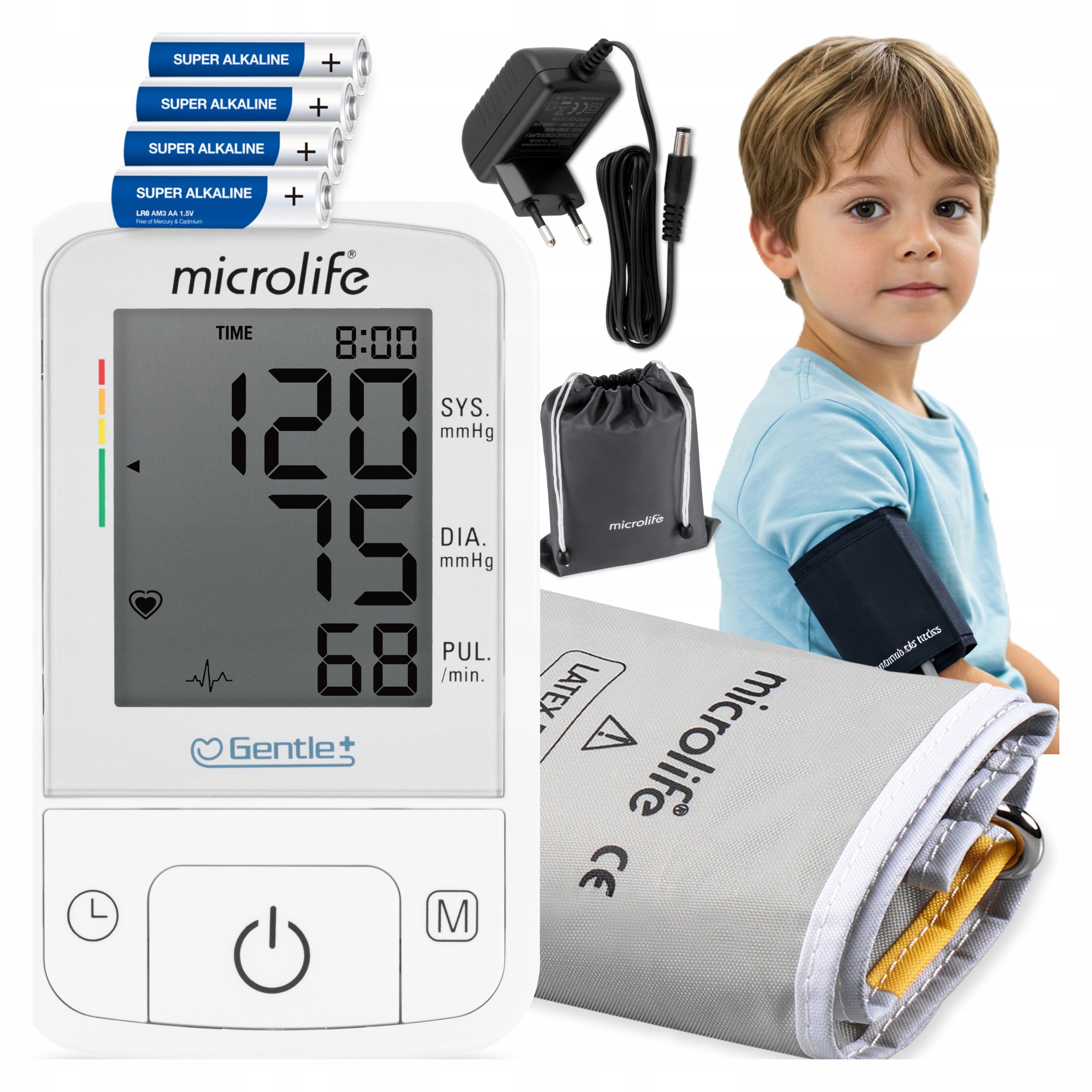 PEDIATRIC BLOOD PRESSURE MONITOR FOR CHILDREN WITH CUFF S 17-22 CM MICROLIFE