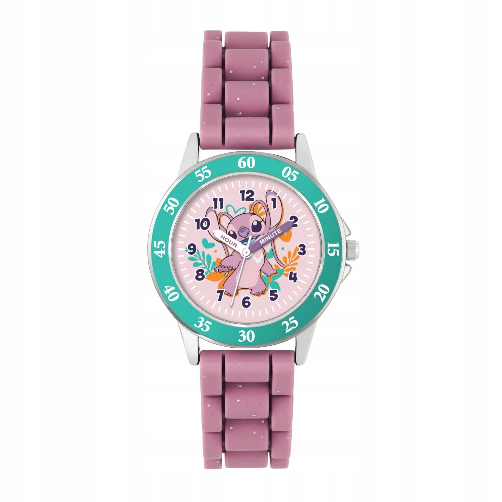 PEERS HARDY - DISNEY LILO AND STITCH PINK ANGEL TIME TEACHER WATCH