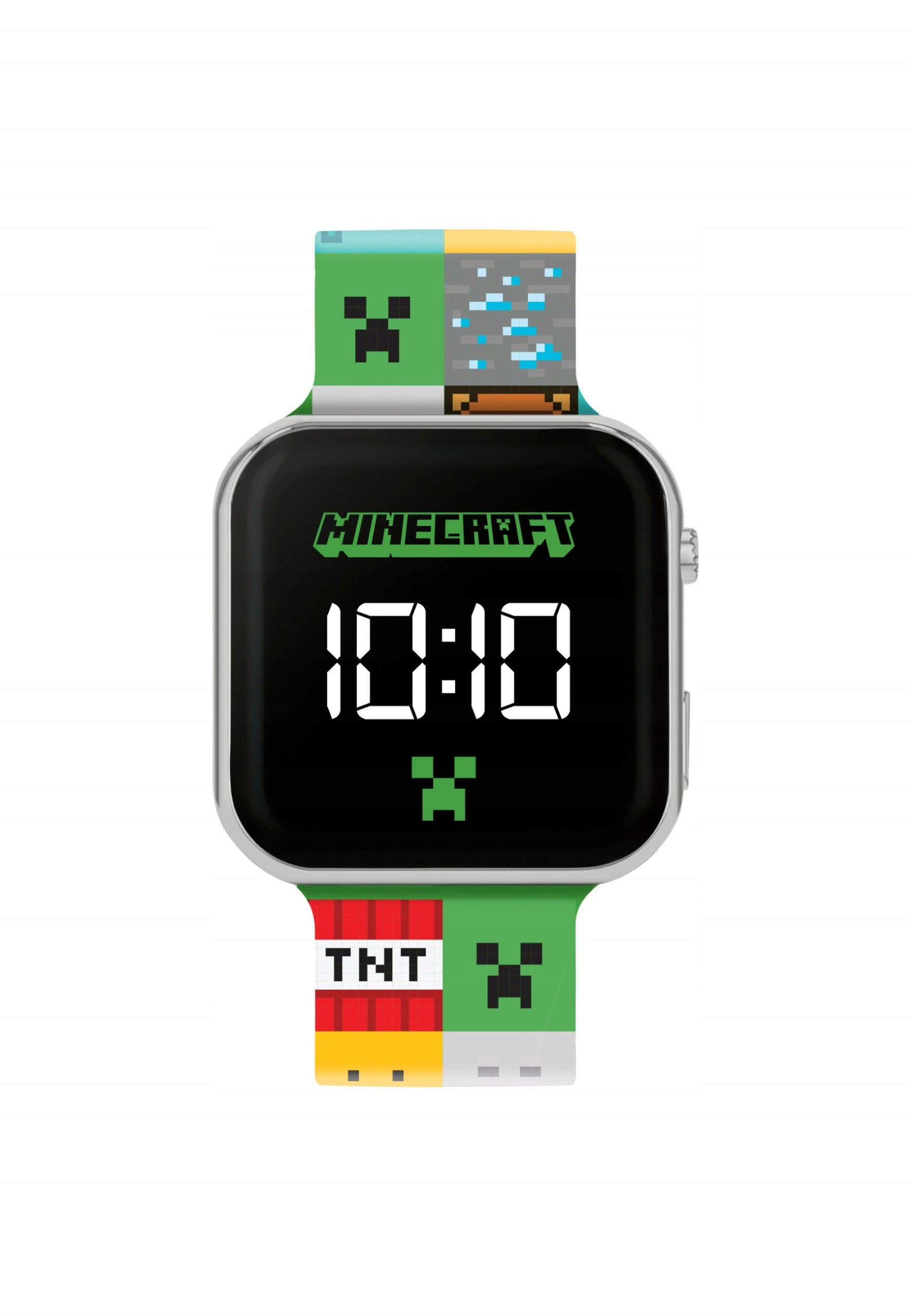 PEERS HARDY - MINECRAFT PRINTED LED WATCH (COLOR STRAP) Packaging status original