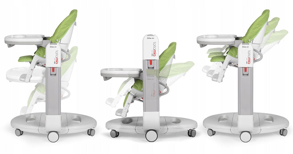PEG PEREGO TATAMIA FOLLOW ME HIGH CHAIR WONDER GREEN Color white green