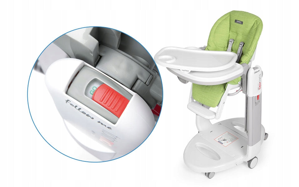PEG PEREGO TATAMIA FOLLOW ME HIGH CHAIR WONDER GREEN Manufacturer code 8005475408650