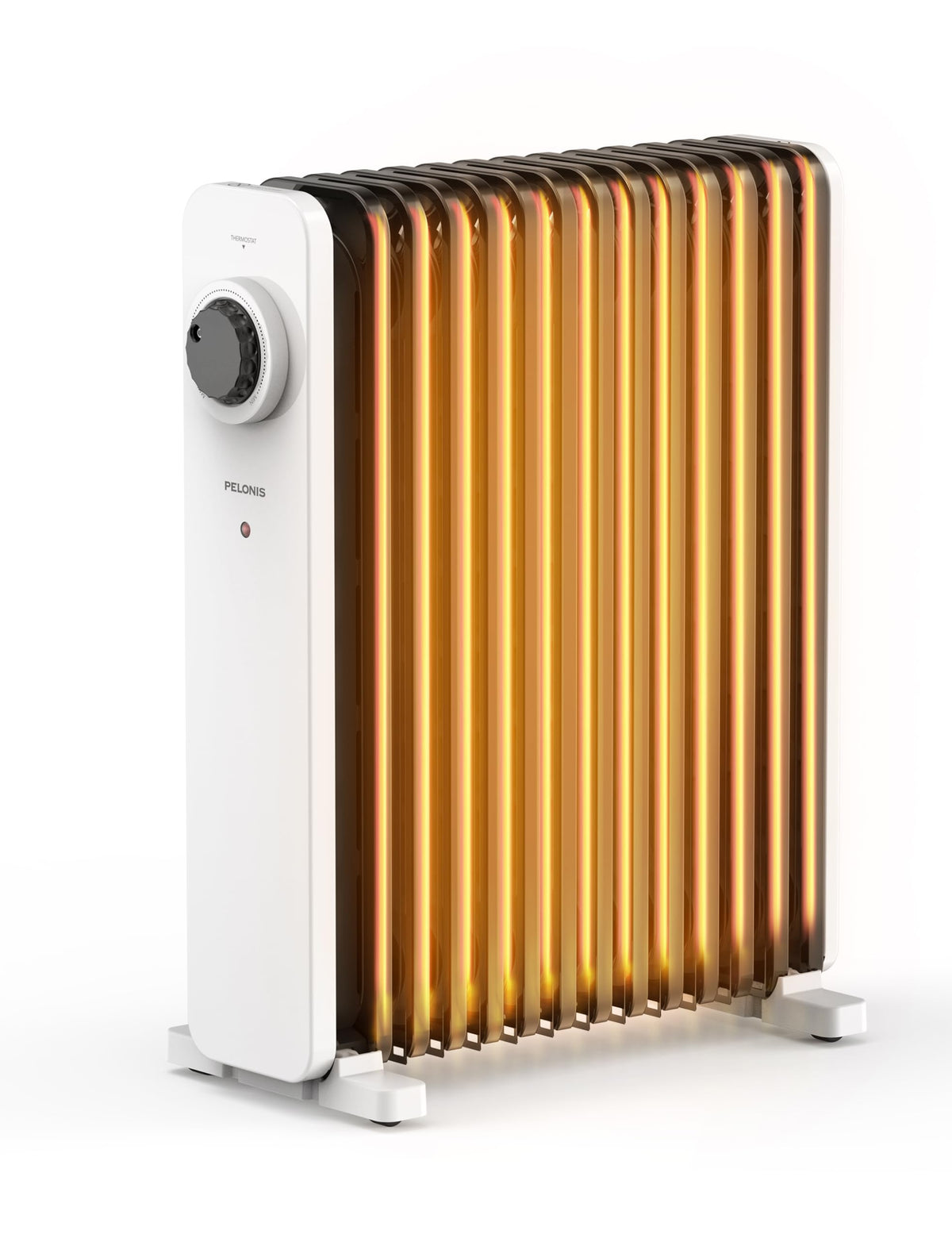PELONIS Oil Heater 2500W, 13 Ribs, Thermostat, 3 Levels