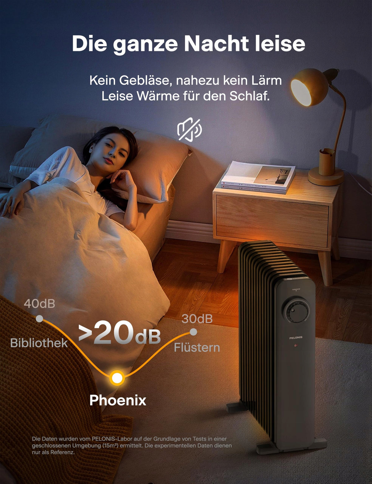 PELONIS Oil Heater 2500W, Thermostat, Overheat Protection Heating power 2500 W