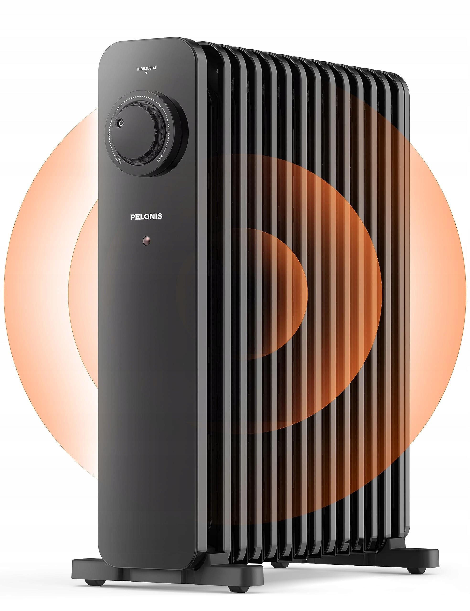 PELONIS Oil Heater 2500W, Thermostat, Overheat Protection