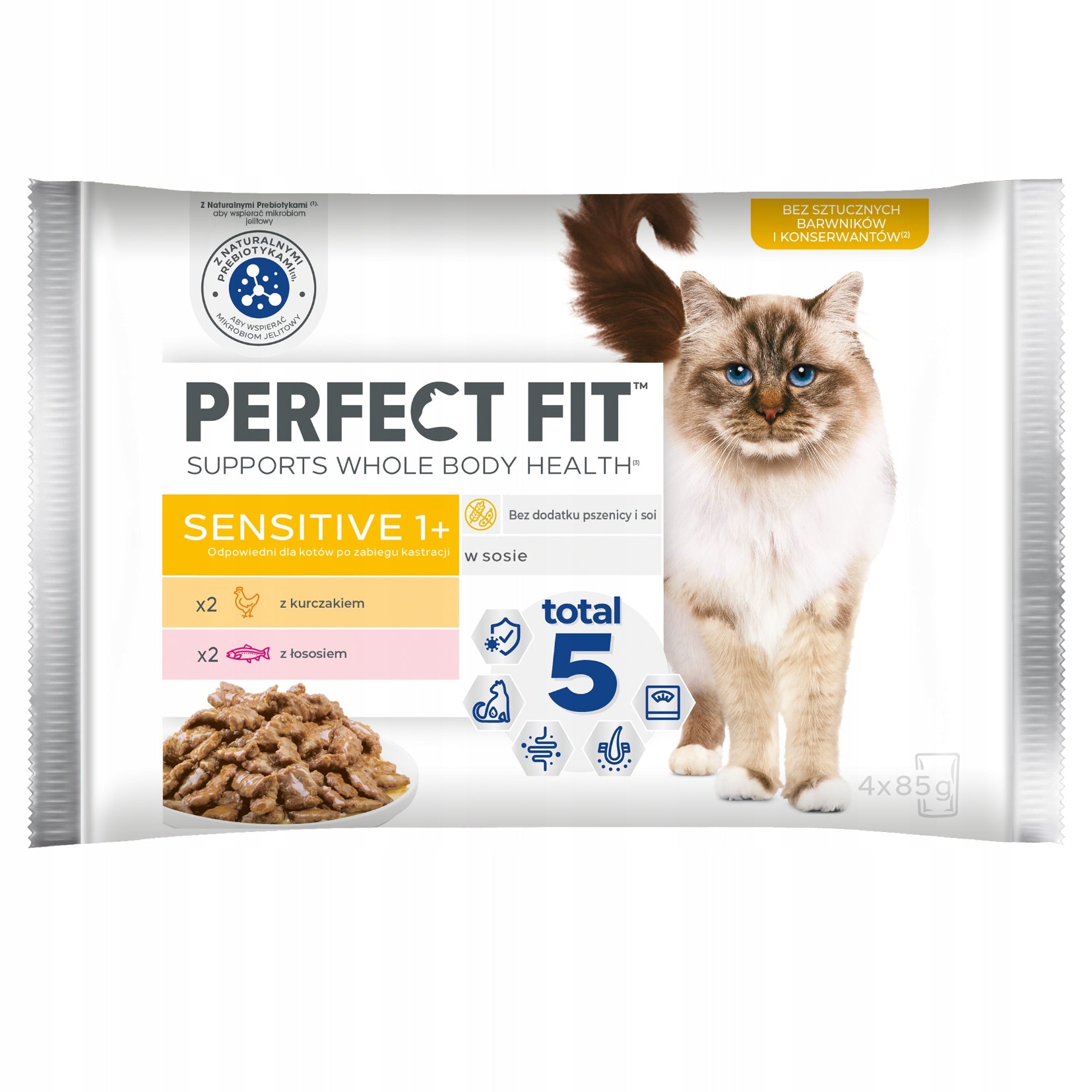 PERFECT FIT Sensitive cat sachets mix 52x85g Brand Perfect Fit