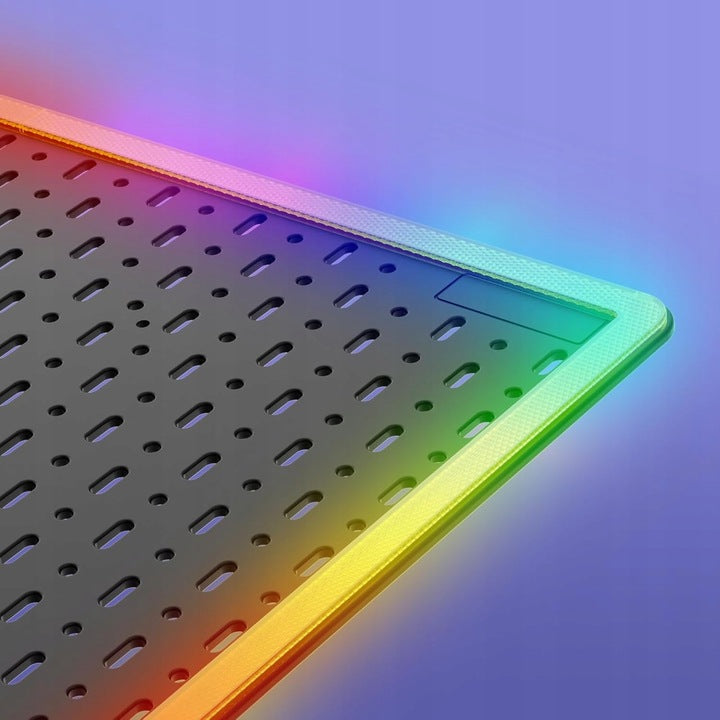 PERFORATED PEGBOARD BOARD WITH LED BACKLIGHT RGB WALL ORGANIZER Brand no brand