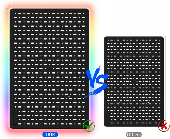 PERFORATED PEGBOARD BOARD WITH LED BACKLIGHT RGB WALL ORGANIZER EAN (GTIN) 768443688567