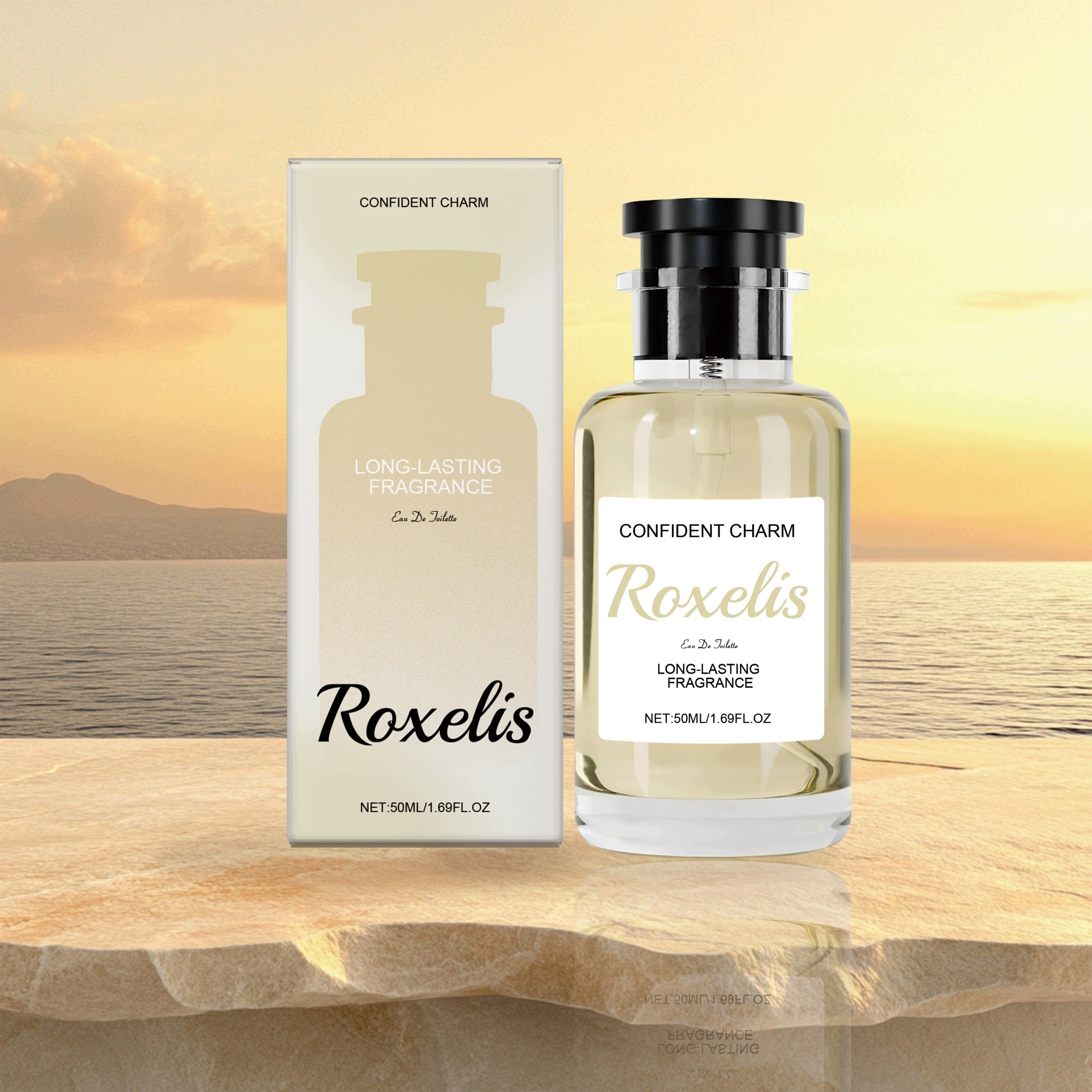 PERFUME ROXELIS CONFIDENT CHARM 50 ML LONG-LASTING FRAGRANCE Manufacturer code ROXELIS