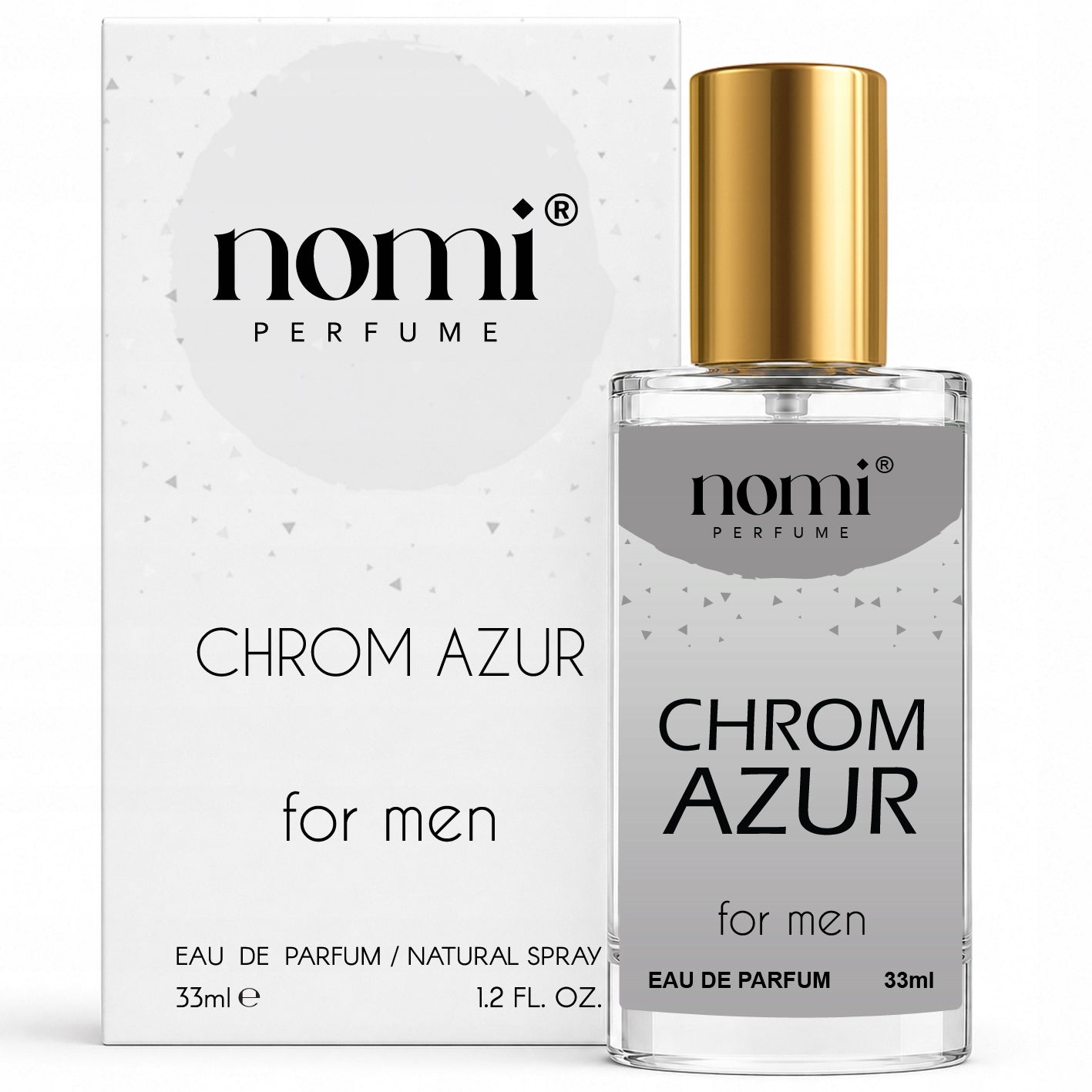 PERMANENT FRENCH MEN'S PERFUME NOMI PERFUMETKI PERFUME CHROME AZUR 33ML