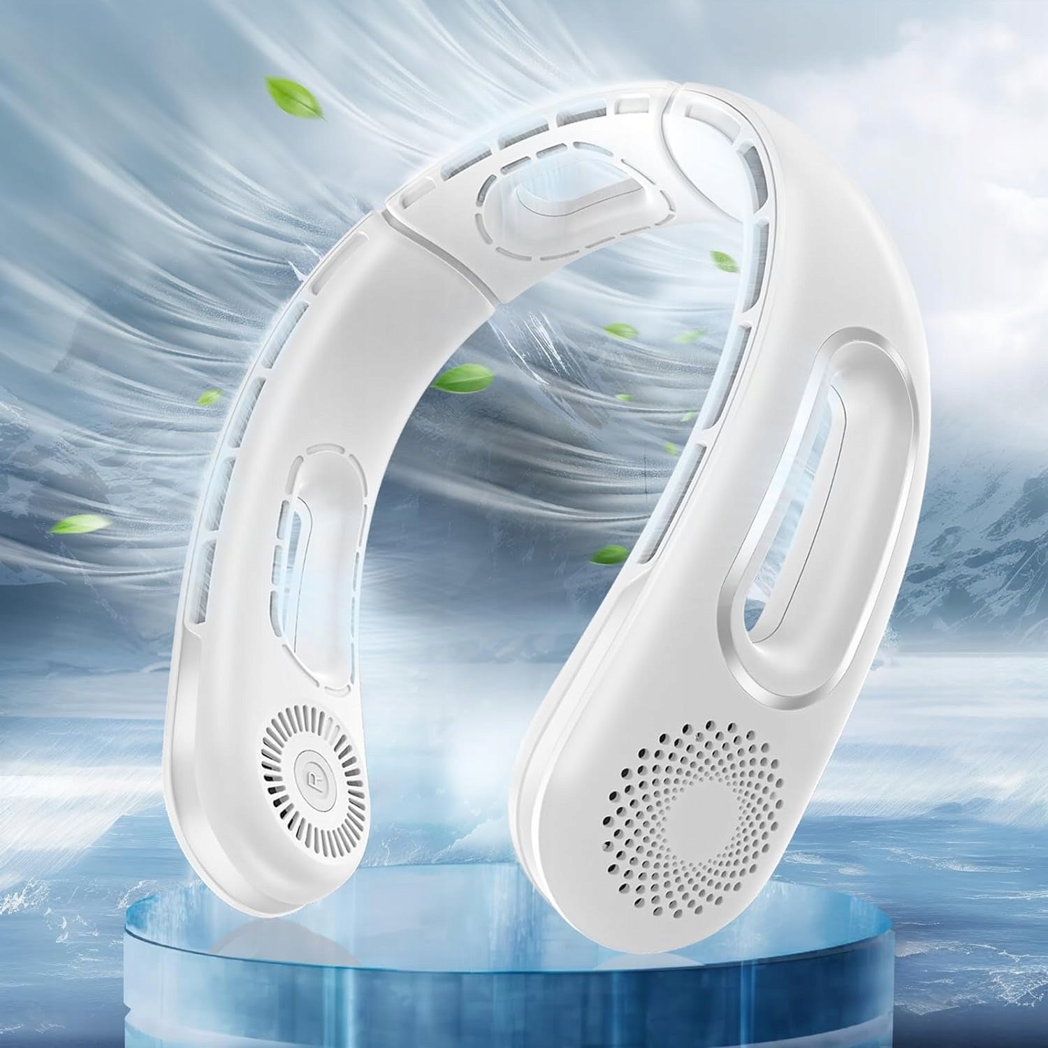 PERSONAL NECK FAN WITH DOUBLE AIR FLOW 360° Fan type mini