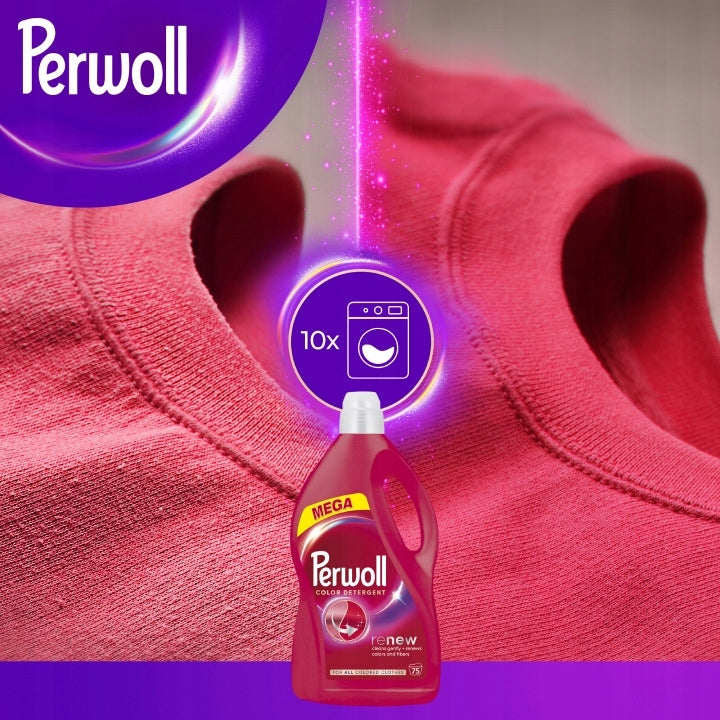 PERWOLL RENEW COLOR WASHING LIQUID 75 WASHES 3,75 L STRONG COLOUR Manufacturer code 5907022613421