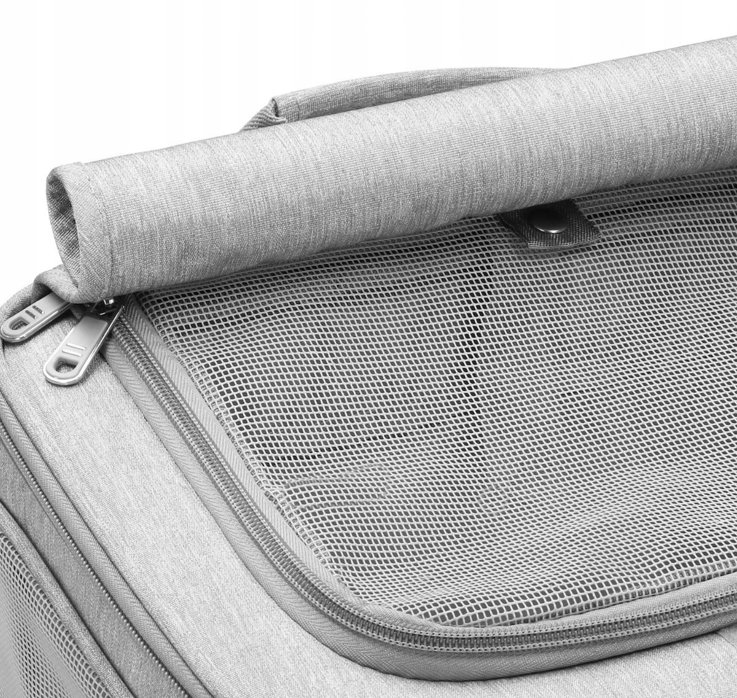 PET TRANSPORTER CAT DOG 2 CHAMBERS PLAYPEN ON WHEELS DOUBLE Product height 55 cm