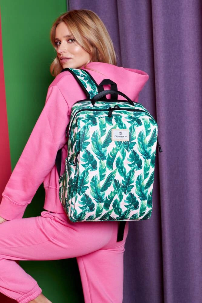 PETERSON laptop backpack large women's tablet roomy A4 travel bag Packaging status original