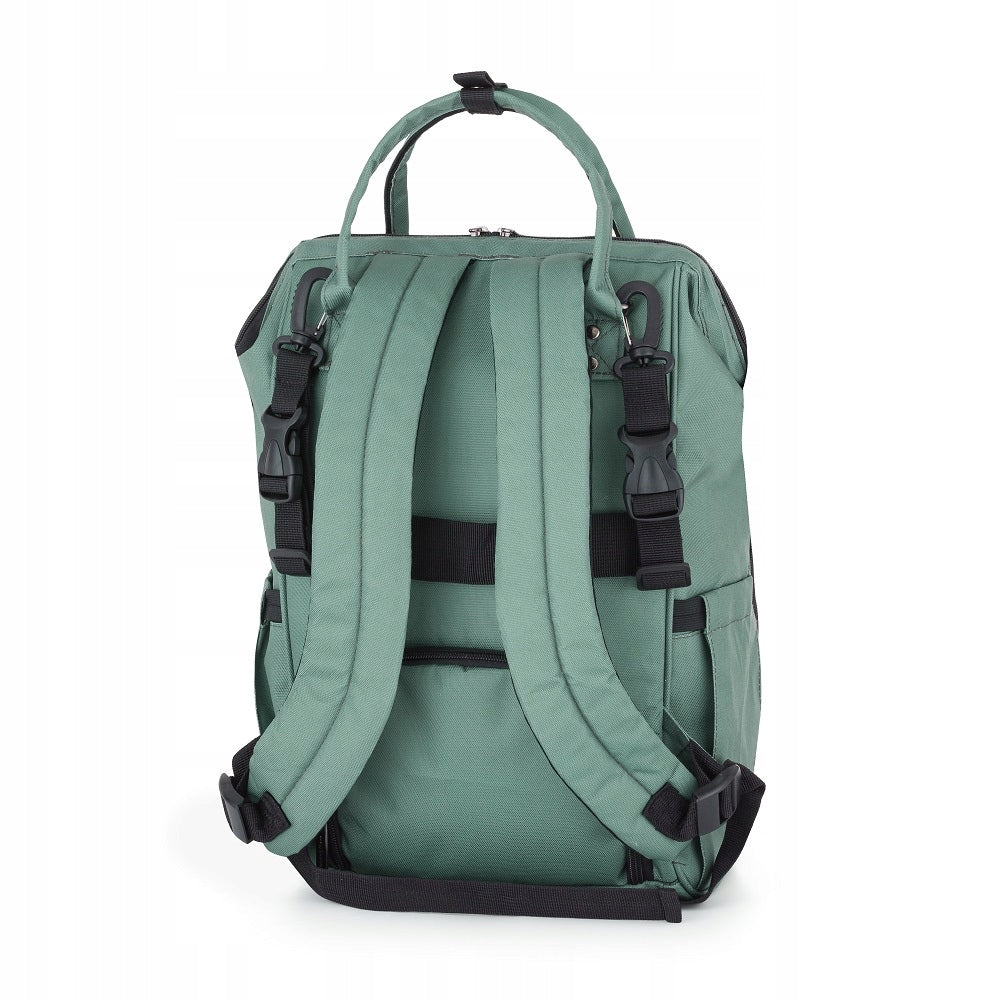 PETITE&MARS Large JACK Stroller Backpack for Mom Dad Misty Green Manufacturer code 507906