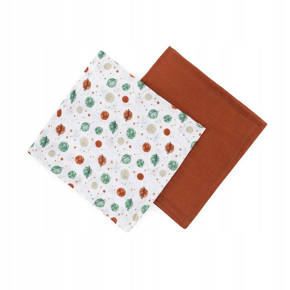 PETITE&MARS bamboo muslin swaddle 2 pcs Misty Celestial 120x120 Kind muslin