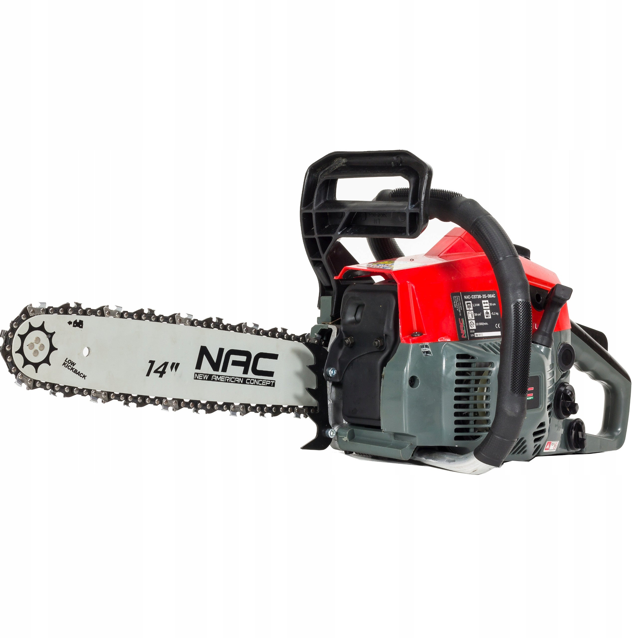 PETROL CHAIN SAW FOR WOOD NAC 35 cm 38 cm3 1.77 HP 19 m/s Manufacturer code CST38-35-06AC