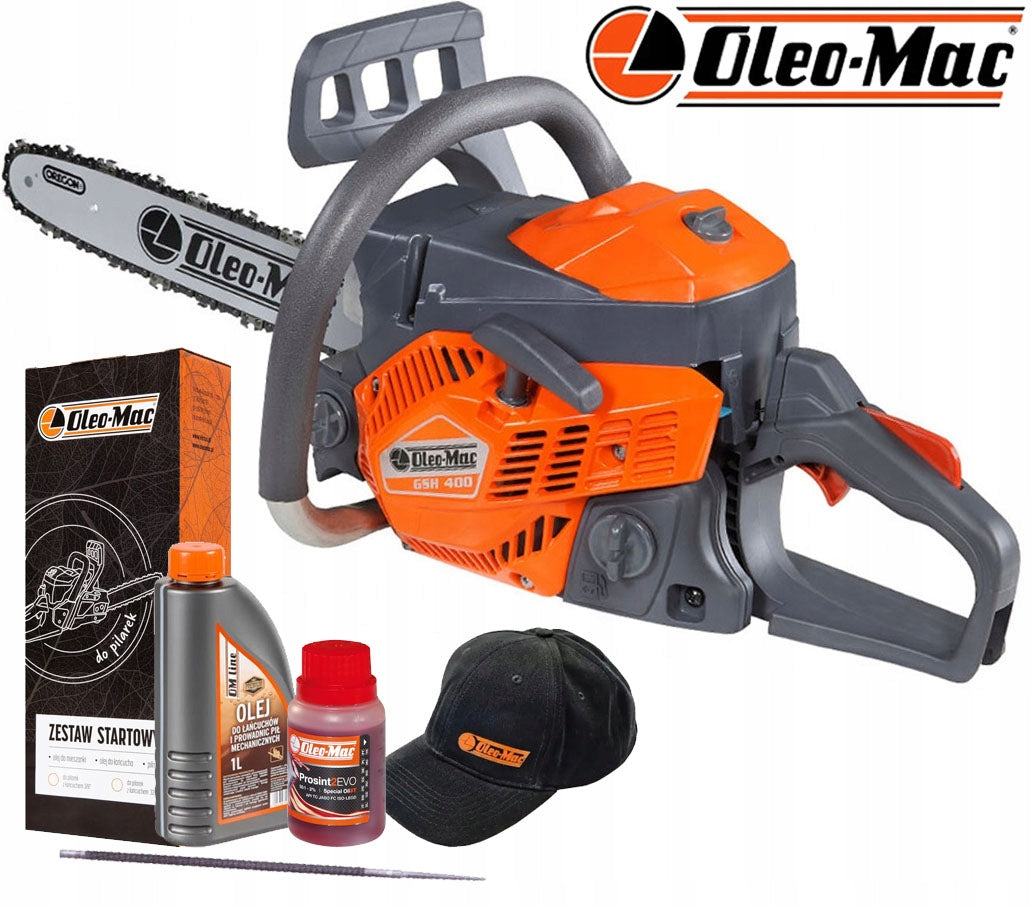 PETROL CHAIN SAW OLEO-MAC GSH 400 35CM 14' 2.5KM + FREEBIES
