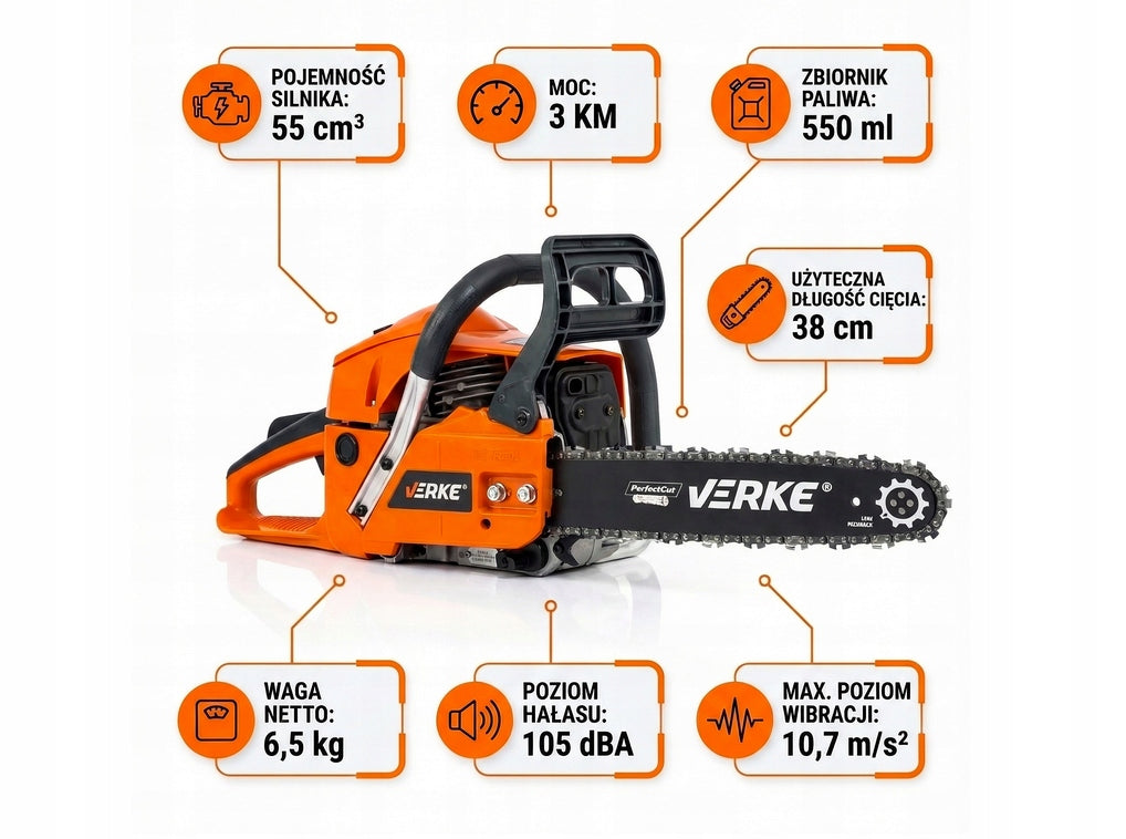 PETROL CHAINSAW 3KM FOR WOOD OIL STIHL STRONG SET Power supply combustion