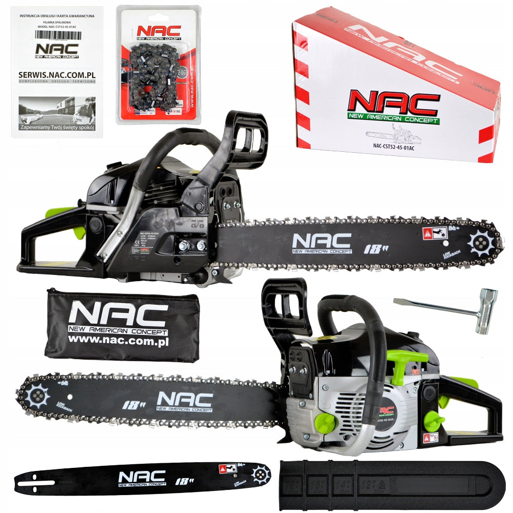 PETROL CHAINSAW NAC 2,6 KM 49,3 CM GUIDE 45 CM STRONG