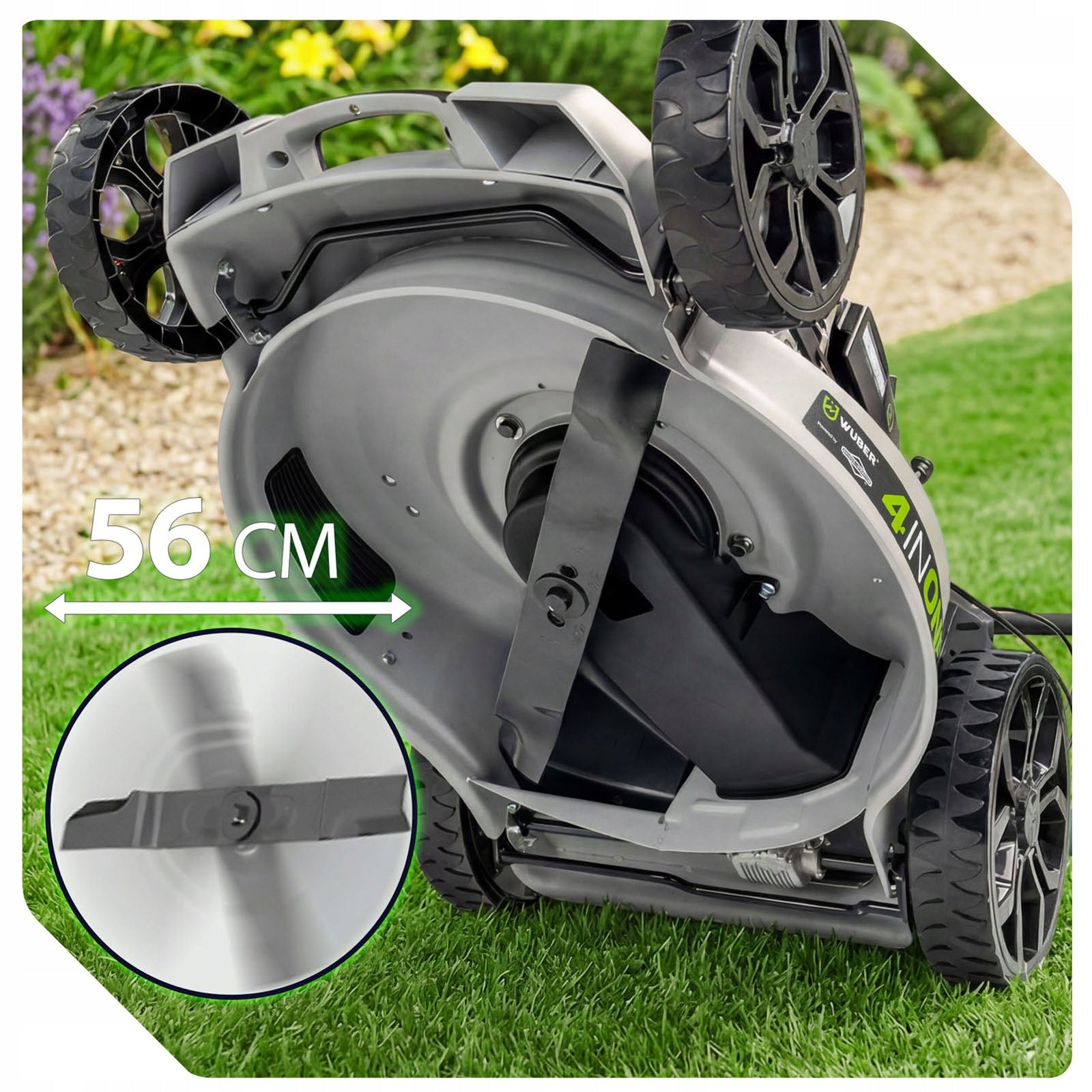 PETROL LAWN MOWER BRIGGS & STRATTON DRIVE START ON BUTTON 56 CM Mowing width 56 cm