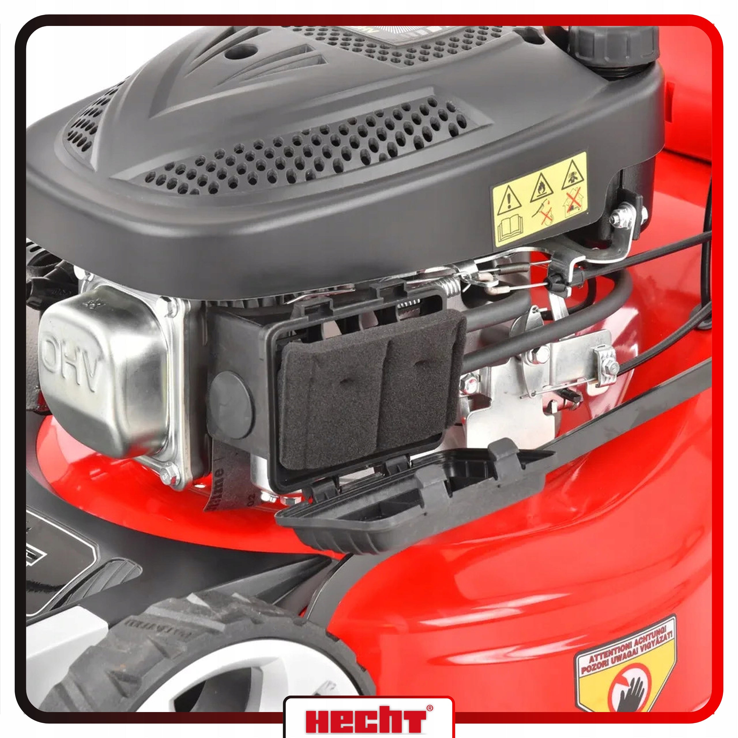 PETROL MOWER DRIVE MULCHING BASKET 50L STARTER 43CM HECHT543SWE Basket capacity 50 l