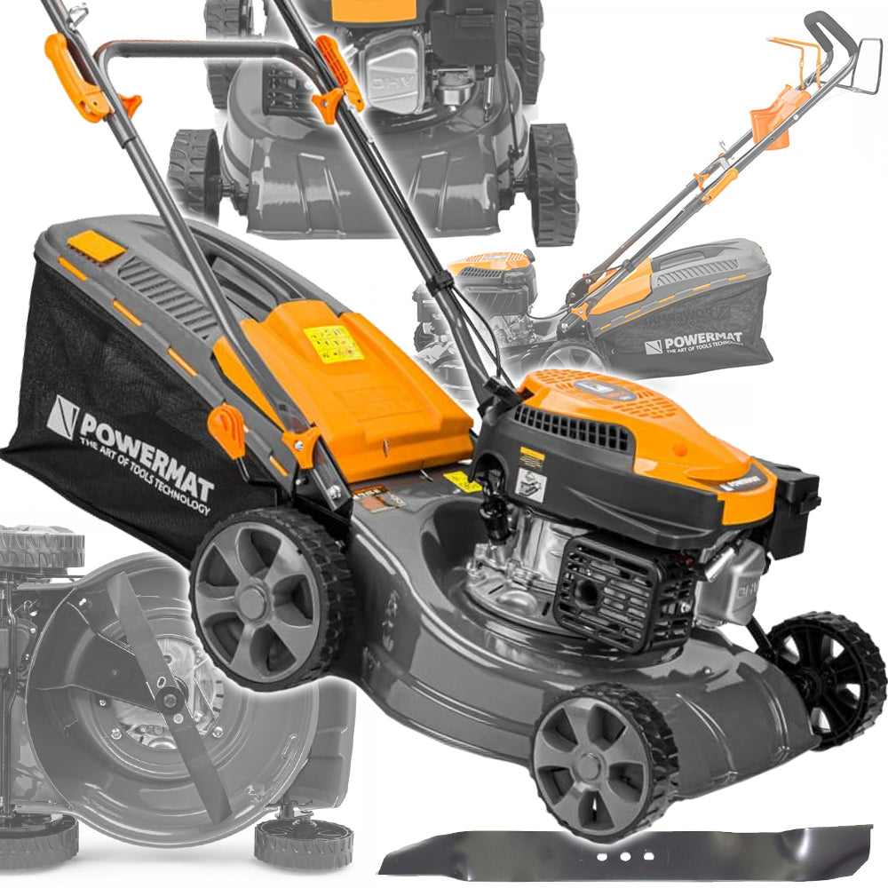 PETROL MOWER WITH DRIVE 5KM 40L 5IN1