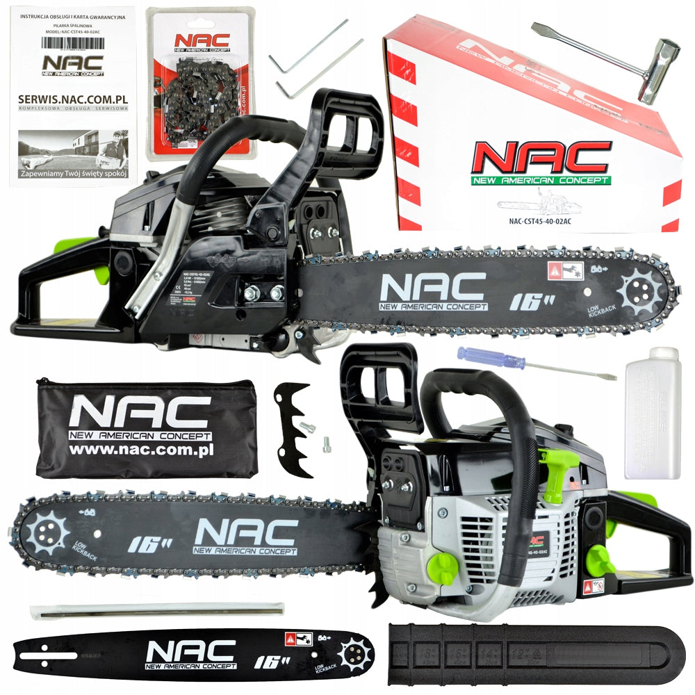 PETROL SAW NAC 45 CC POWER 2.45 KM GUIDE 40 CM LIGHT STRONG