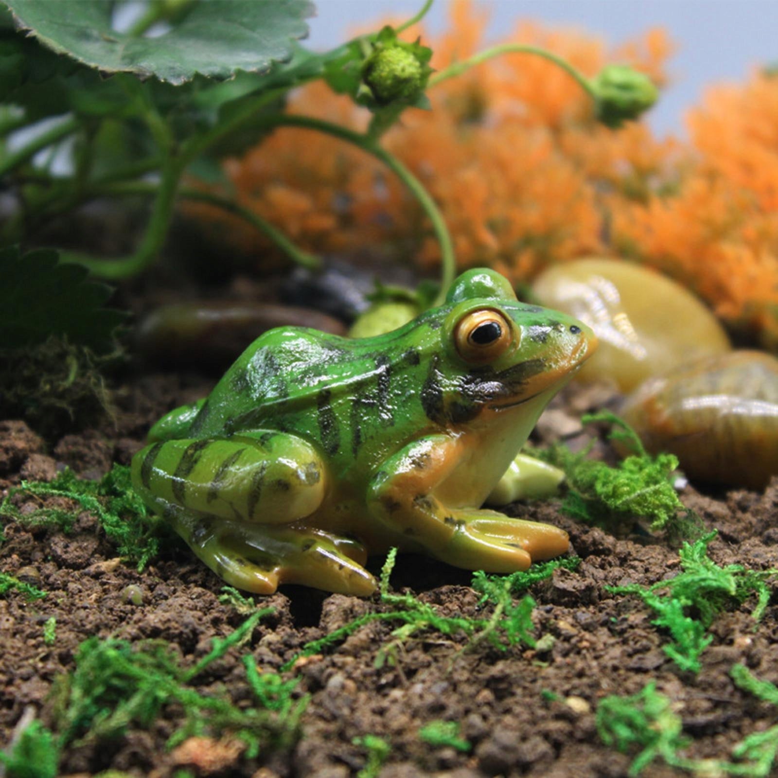 PETSOLA Garden Ornaments Animals Simulation Frog Decor for Home Outdoor Manufacturer code 06260035949