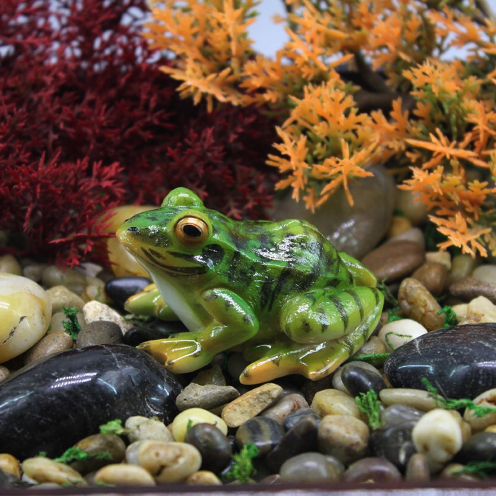 PETSOLA Garden Ornaments Animals Simulation Frog Decor for Home Outdoor Manufacturer no brand