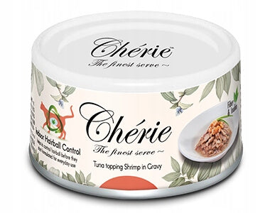 PETTRIC CHERIE Hairball Control TUNA WITH SHRIMP IN SAUCE 80G